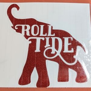 Elephant "Roll Tide" sticker decal